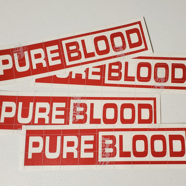 PURE BLOOD Decal